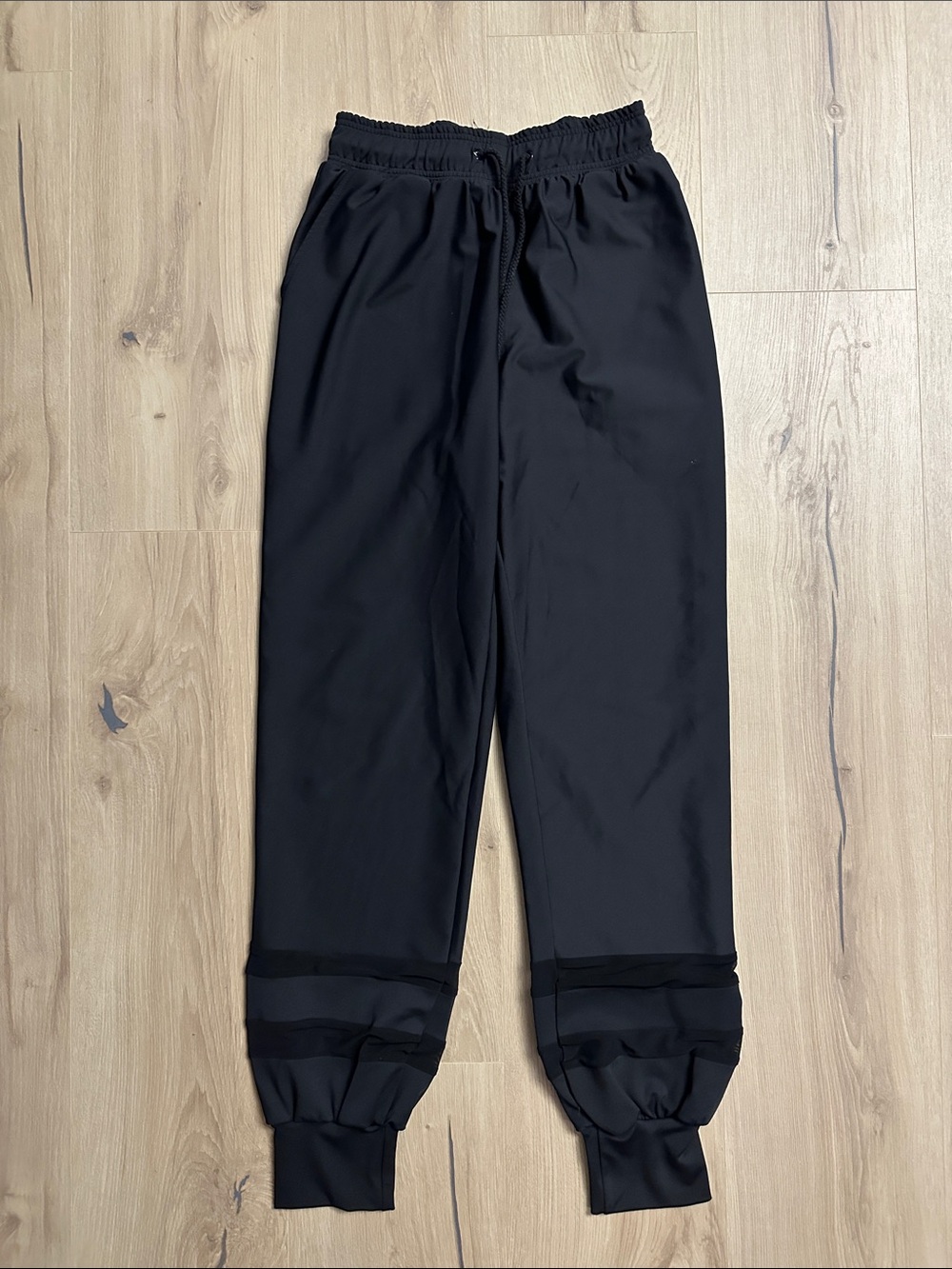 Women's Black Track Joggers